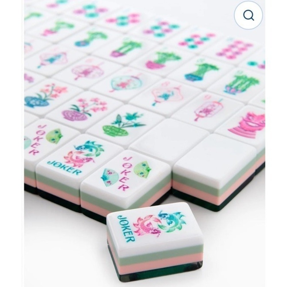 NEW! Unbranded Layered Mahjong Tiles – American 160 Tiles Emerald Lantern Lux